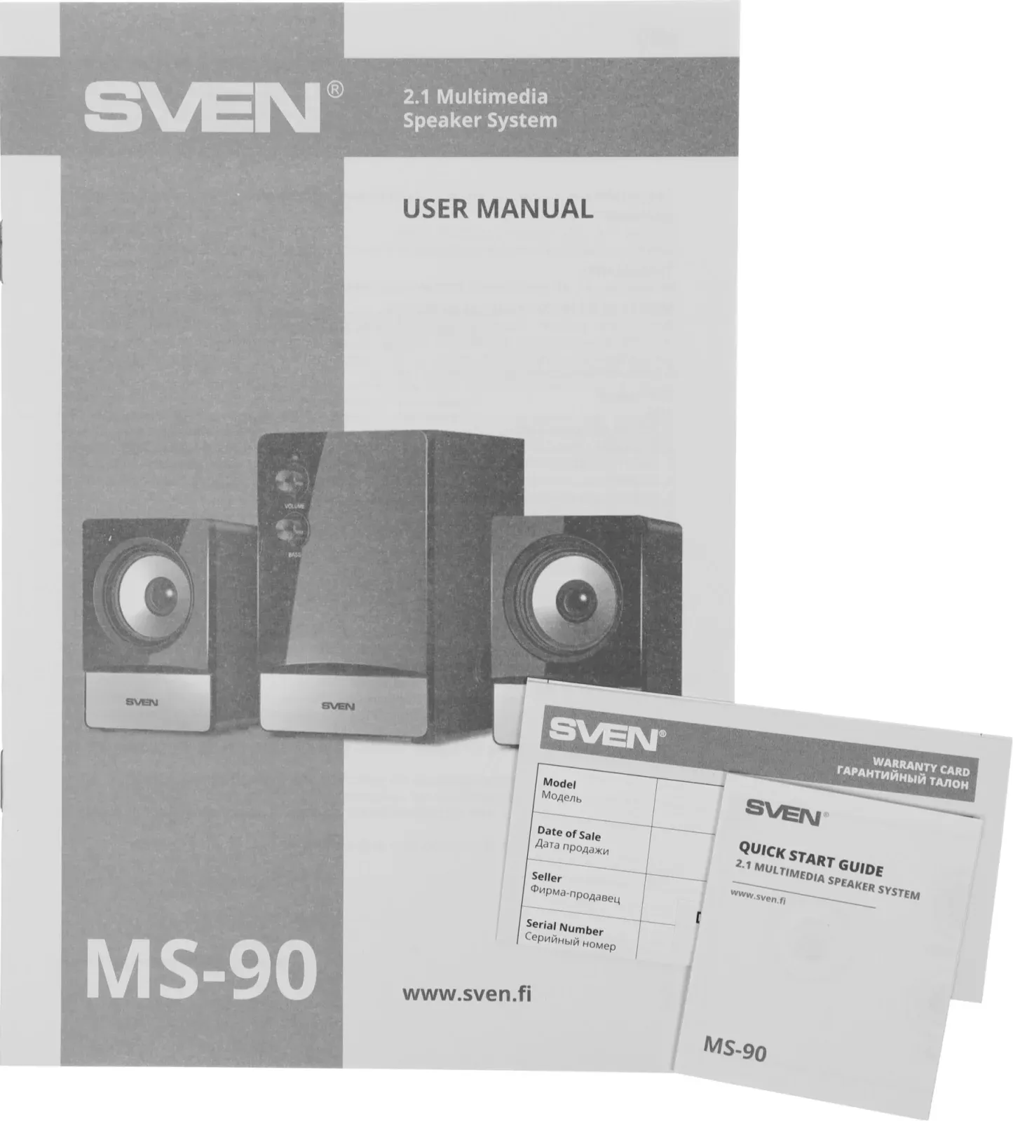 Колонки Sven MS-90 2.1 черный 10Вт - фото 8