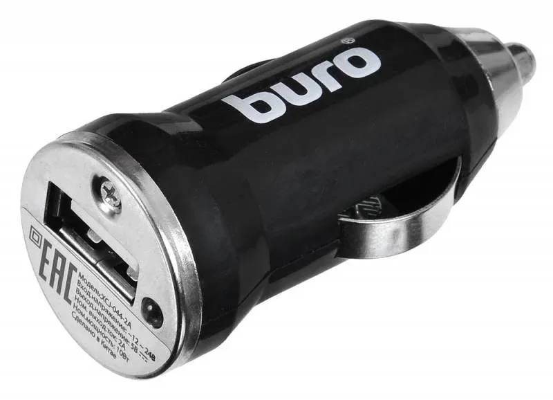 Автомобильное зар./устр. Buro XCJ-044-2A 10W 2A USB универсальное черный - фото 2