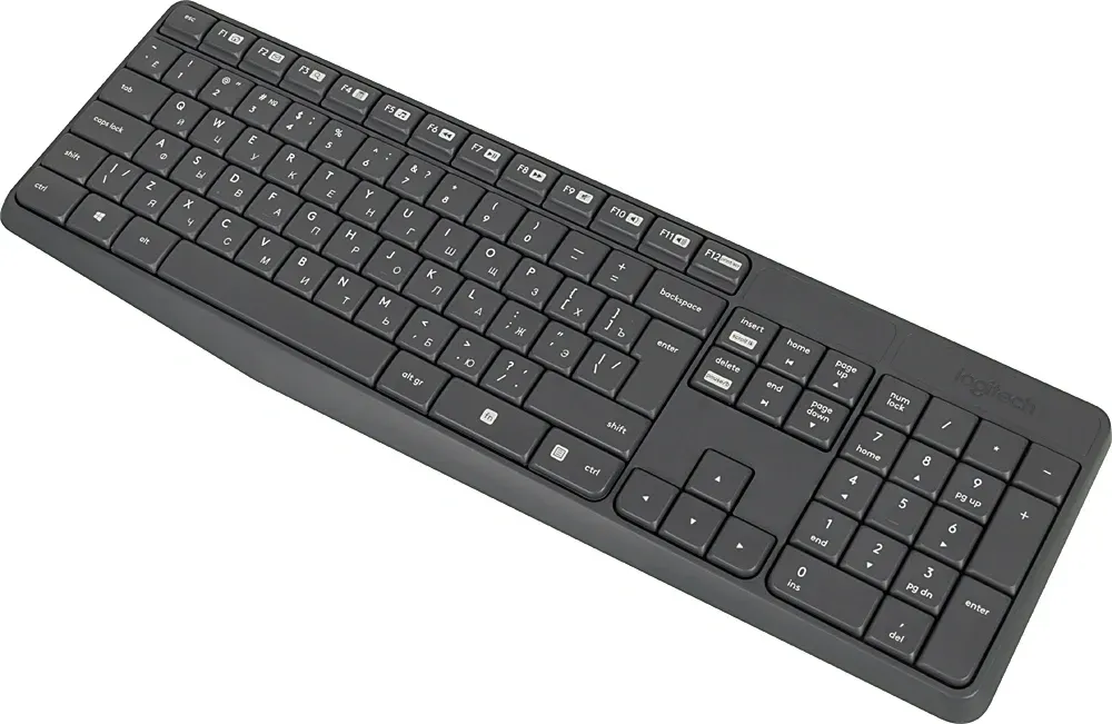 Клавиатура + мышь Logitech MK235 клав:серый мышь:серый USB беспроводная 920-007948 - фото 4