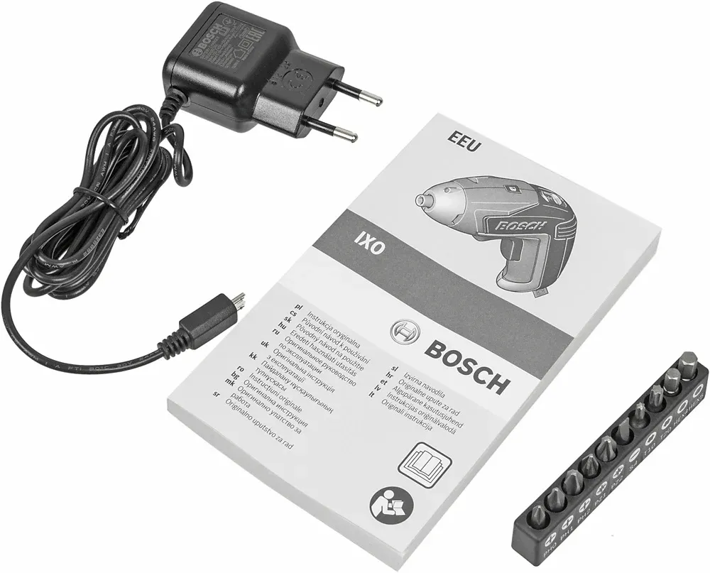 Отвертка аккум. Bosch IXO V Basic аккум. патрон:держатель бит 1/4 06039A8020 - фото 7