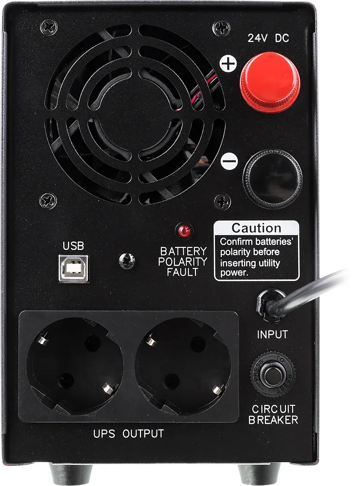 Источник бесперебойного питания Powercom Infinity INF-1500 1050Вт 1500ВА черный без батареи - фото 4