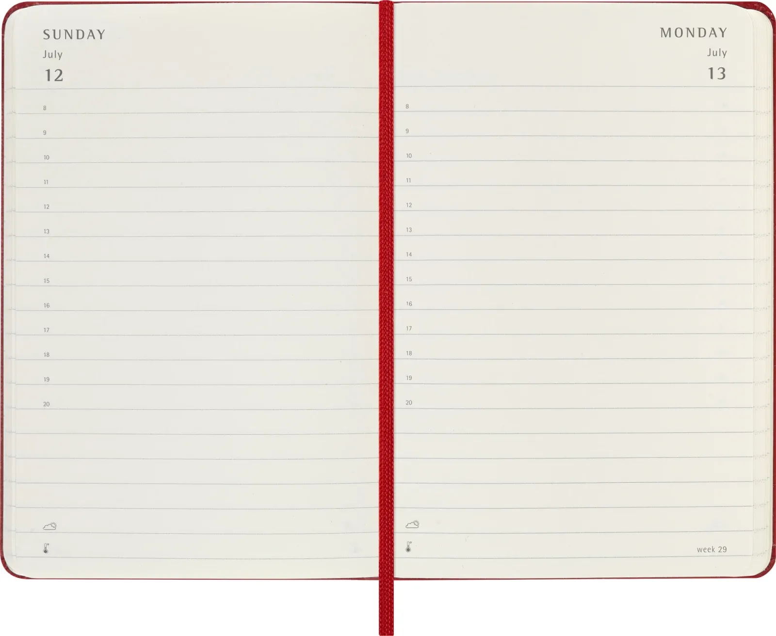 Ежедневник Moleskine CLASSIC Pocket 90x140мм 400стр. красный - фото 3