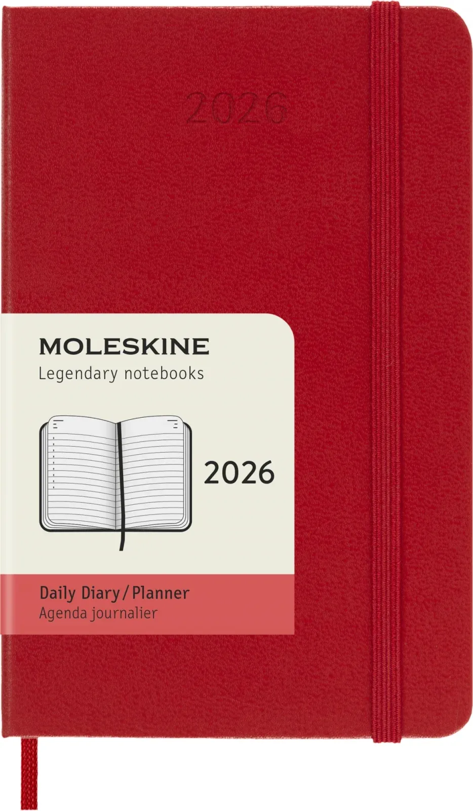 Ежедневник Moleskine CLASSIC Pocket 90x140мм 400стр. красный - фото 7