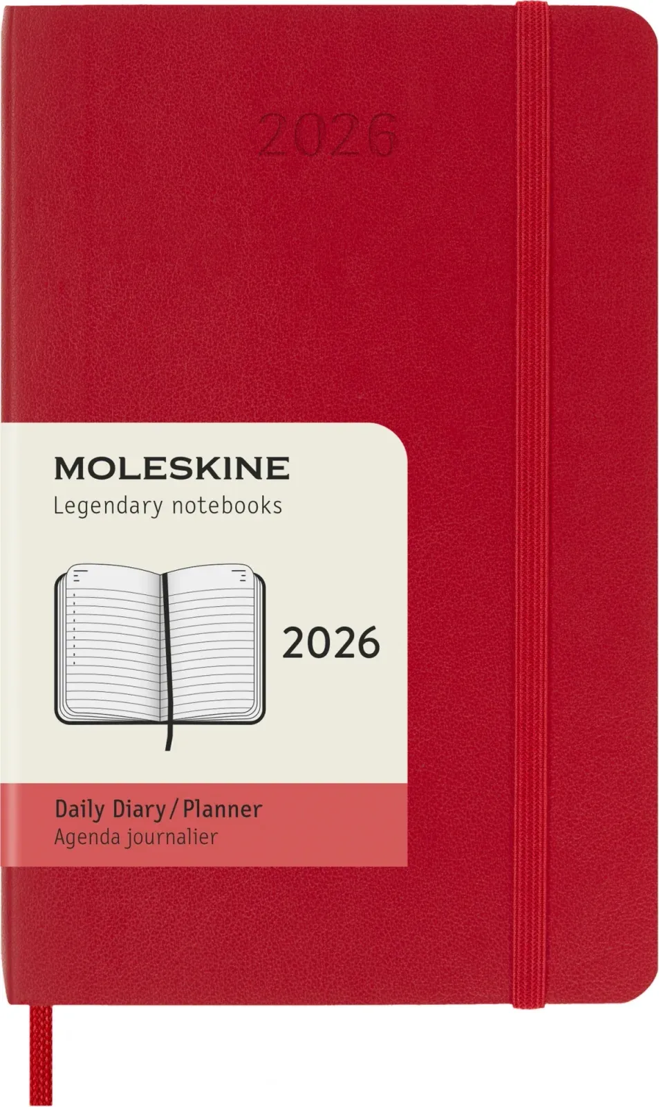 Ежедневник Moleskine CLASSIC SOFT Pocket 90x140мм 400стр. мягкая обложка красный - фото 7