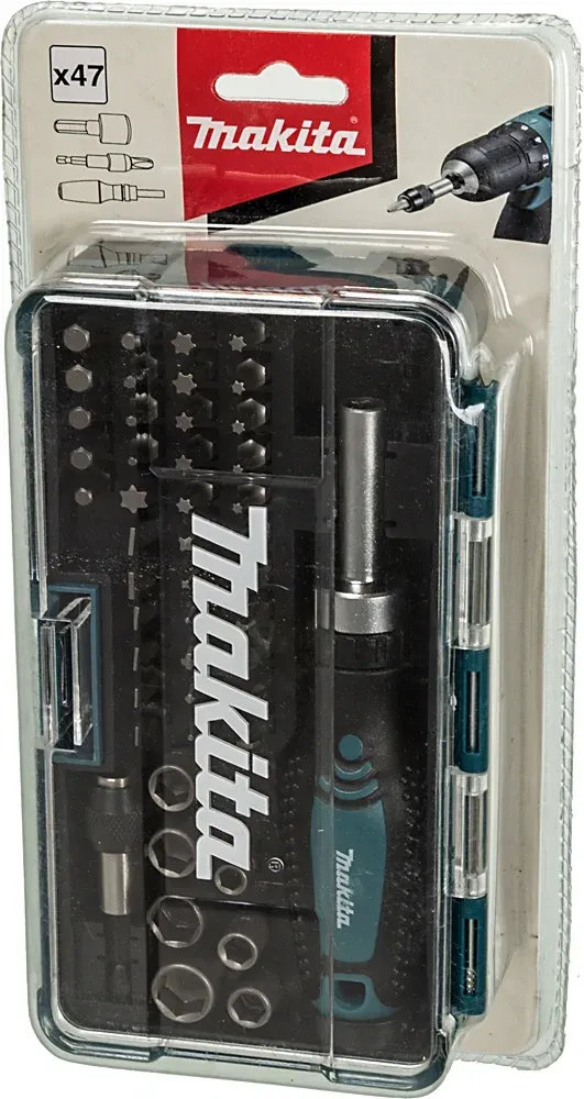 Отвертка Makita B-36170 в компл.:47 предметов жесткий кейс - фото 3