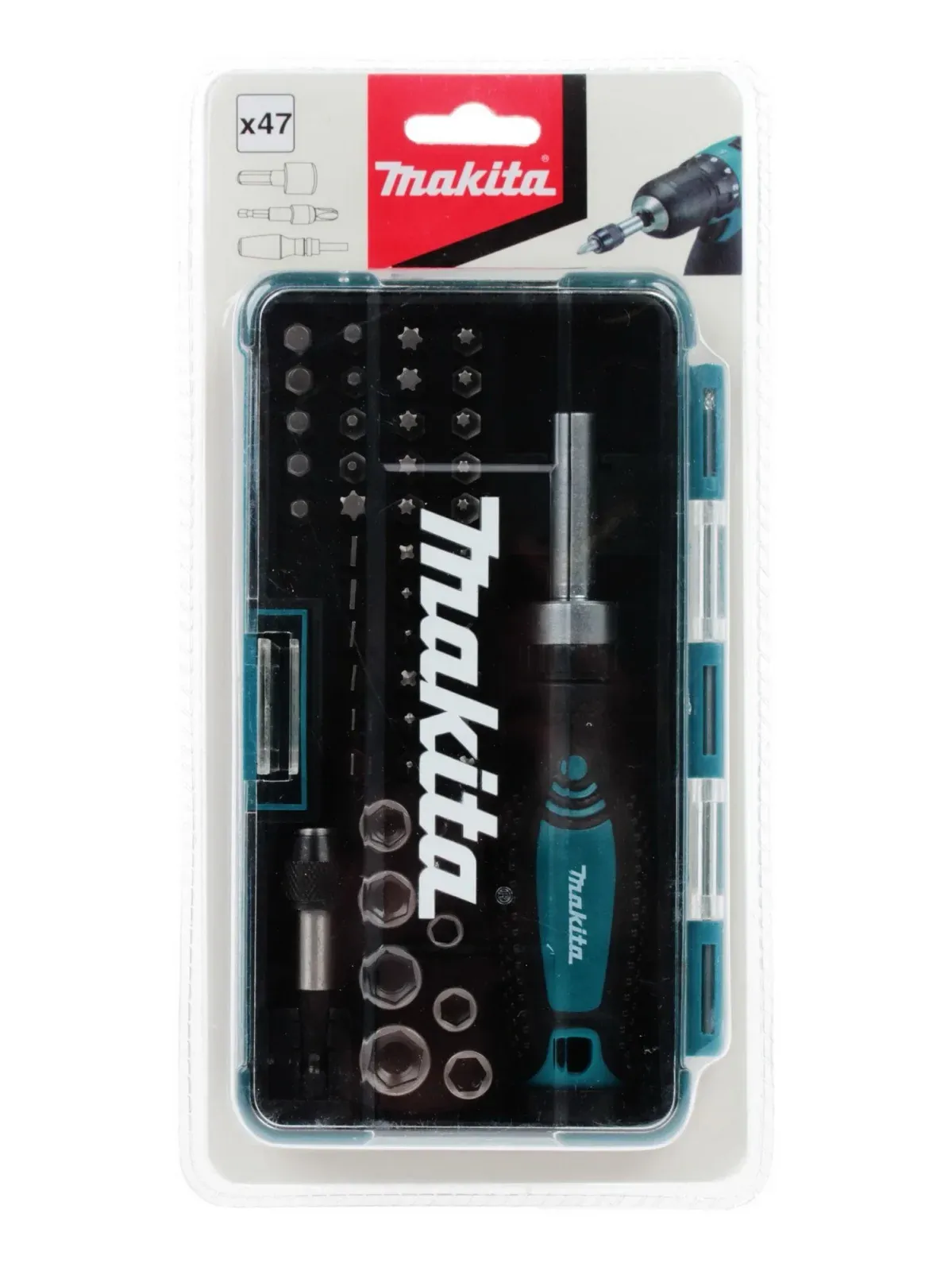 Отвертка Makita B-36170 в компл.:47 предметов жесткий кейс - фото 7