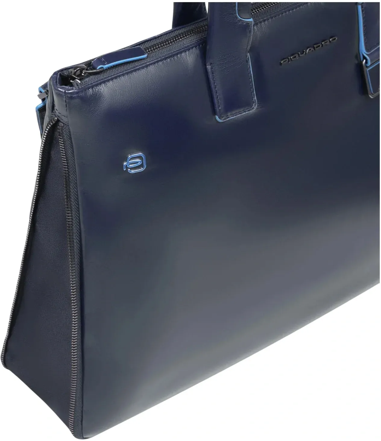 Деловая сумка Piquadro Blue Square CA4021B2/BLU2 с отделением для ноутбука 15.6 синяя натур.кожа - фото 4