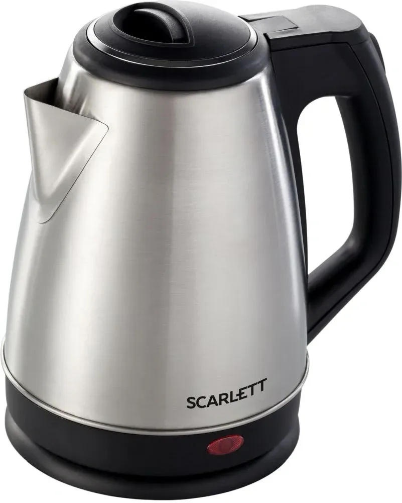 Чайник электрический Scarlett SC-EK21S25 1.5л. 1350Вт серебристый/черный корпус: металл/пластик EK21S25 - фото 1