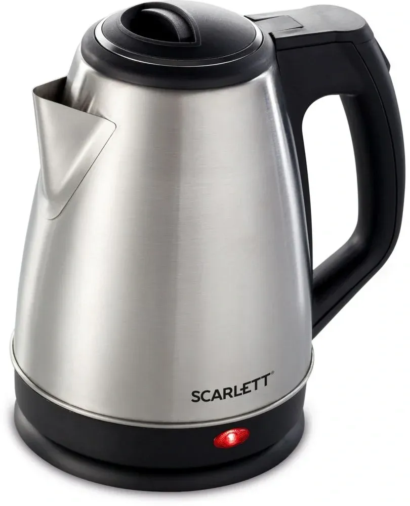 Чайник электрический Scarlett SC-EK21S25 1.5л. 1350Вт серебристый/черный корпус: металл/пластик EK21S25 - фото 2