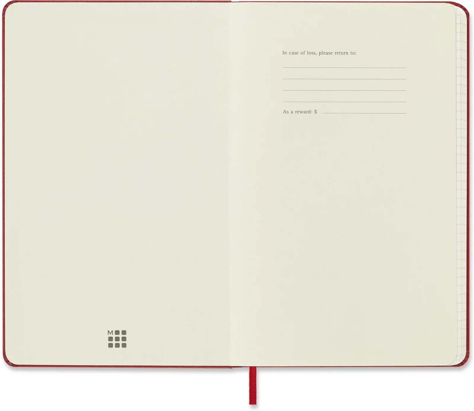 Блокнот Moleskine CLASSIC QP061R Large 130х210мм 240стр. клетка твердая обложка красный - фото 3