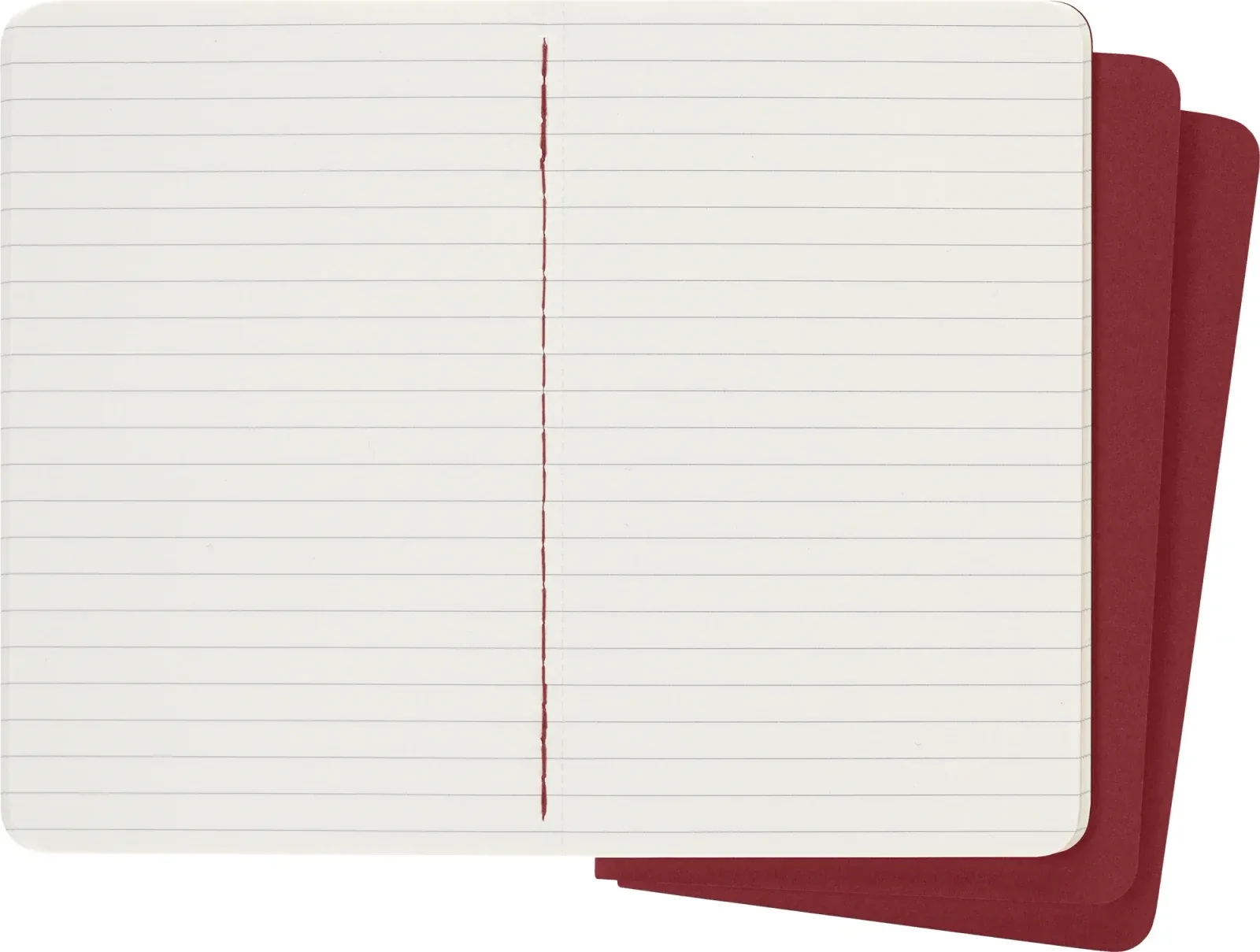 Блокнот Moleskine CAHIER JOURNAL CH111 Pocket 90x140мм обложка картон 64стр. линейка клюквенный 3шт - фото 3