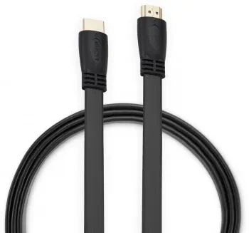 Кабель аудио-видео Buro HDMI 1.4 Flat HDMI m/HDMI m 1м. черный BHP HDMI 1 - фото 3