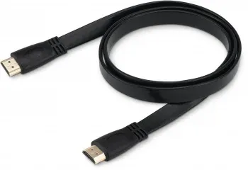 Кабель аудио-видео Buro HDMI 1.4 Flat HDMI m/HDMI m 1м. черный BHP HDMI 1 - фото 4