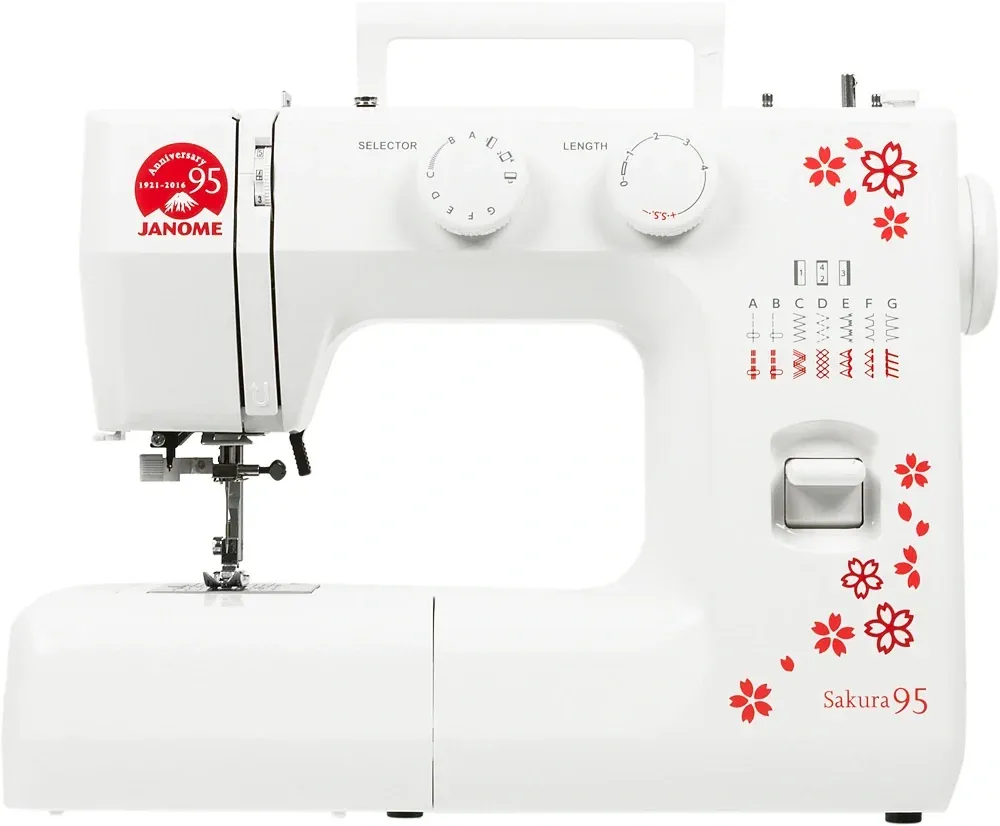 Швейная машина Janome Sakura 95 белый/цветы - фото 2