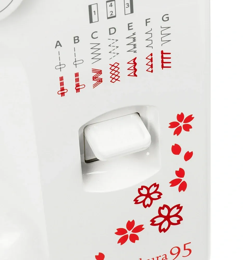 Швейная машина Janome Sakura 95 белый/цветы - фото 7