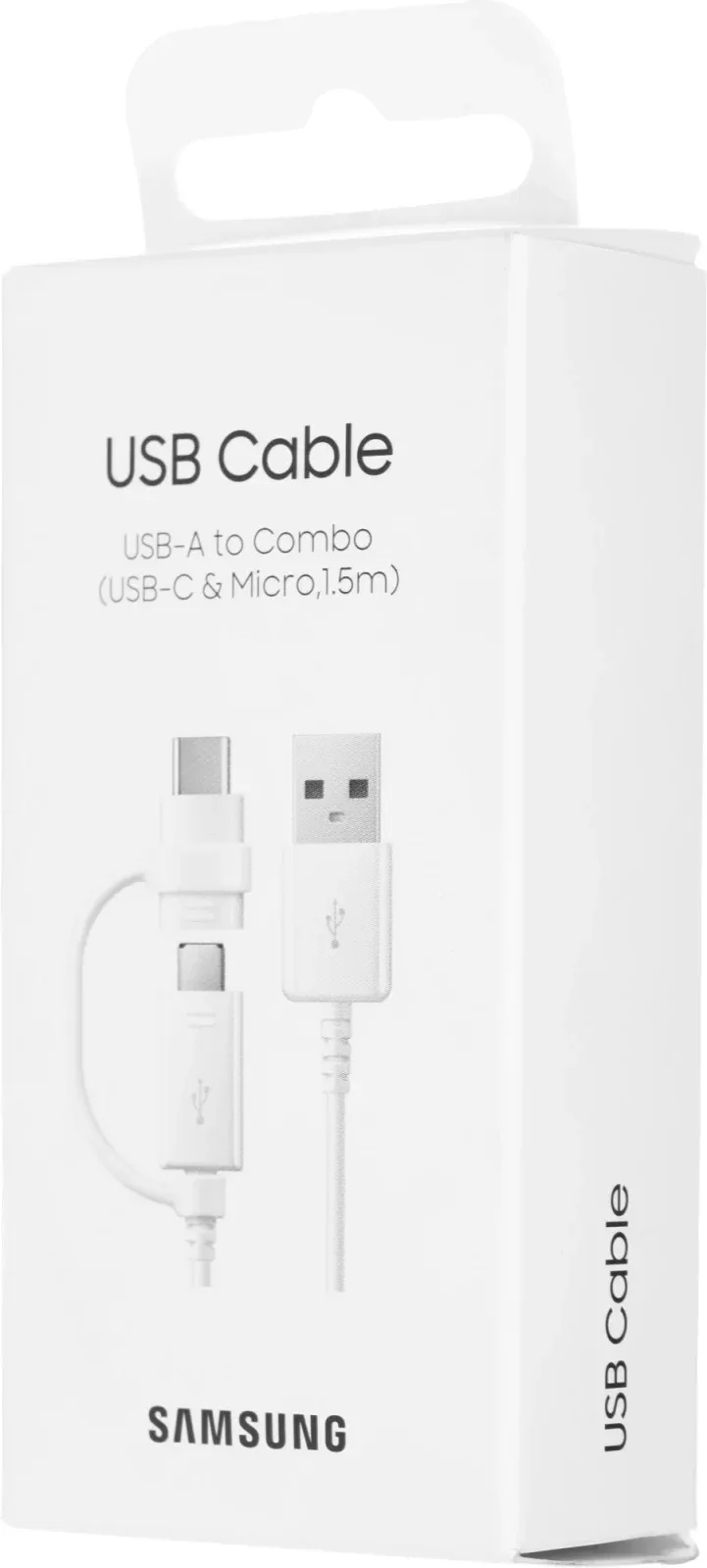 Кабель Samsung EP-DG930DWEGRU USB m-USB Type-C m/micro USB m 1.5м белый - фото 6