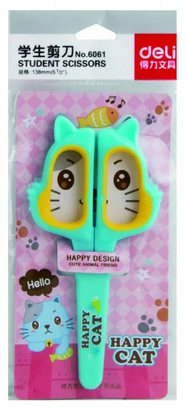 Ножницы и канц.ножи DELI Happy Cat ассорти - фото 2