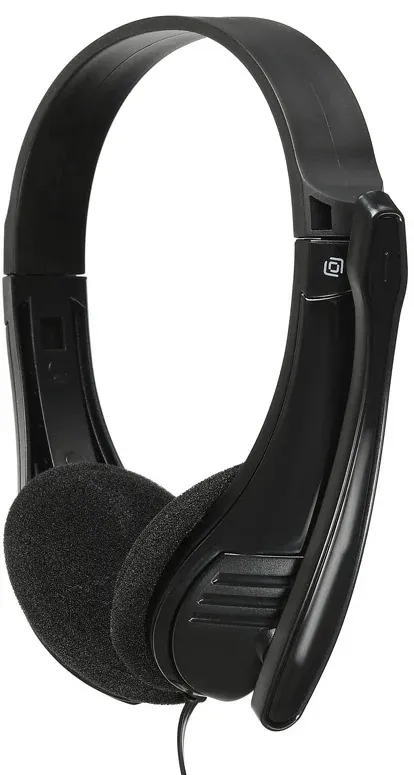 Наушники с микрофоном Оклик HS-M150 черный 2.2м накладные оголовье 428963 - фото 2