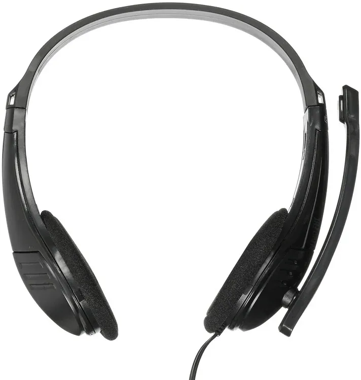 Наушники с микрофоном Оклик HS-M150 черный 2.2м накладные оголовье 428963 - фото 3