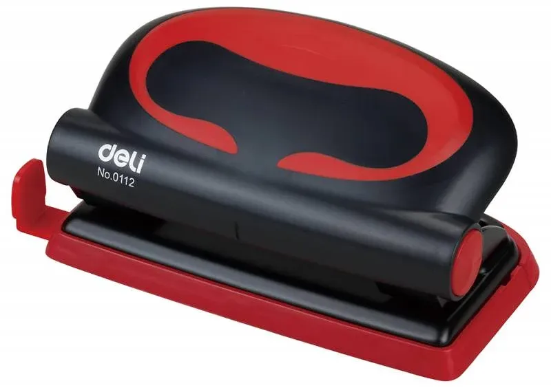 Дырокол Deli Essential Plus E0112 макс.:10лист. металл ассорти отв.:2 с линейкой - фото 2