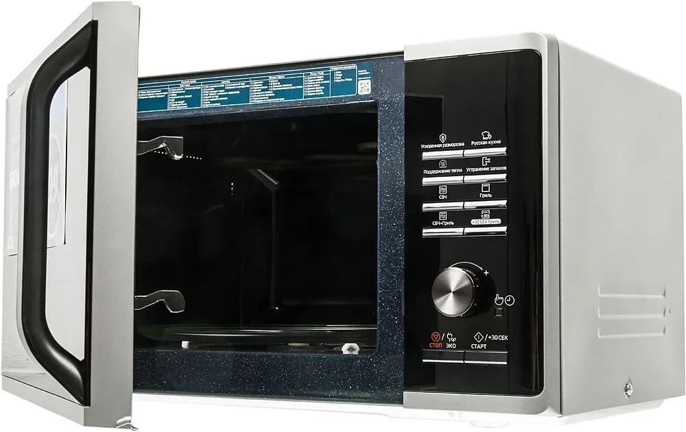 Микроволновая Печь Samsung MG23K3515AS/BW 23л. 800Вт серебристый/черный, 23 л - фото 2