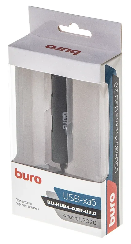 Аксессуары BURO BU-HUB4-0.5R-U2.0 - фото 4