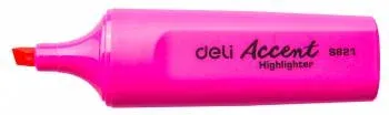 Текстовыделитель Deli Accent ES621PINK Delight скошенный пиш. наконечник 1-5мм розовый - фото 2