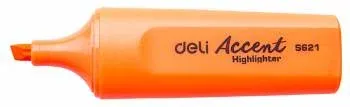 Текстовыделитель Deli Accent ES621ORANG Delight скошенный пиш. наконечник 1-5мм оранжевый - фото 2