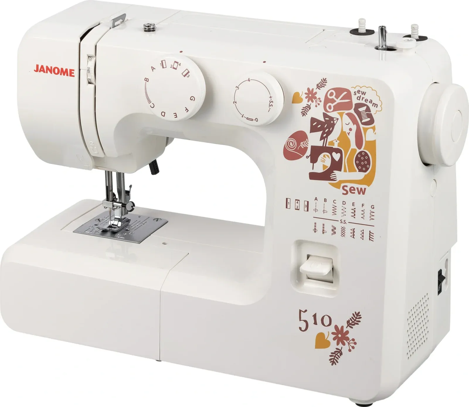 Швейная машина Janome Sew dream 510 белый - фото 2