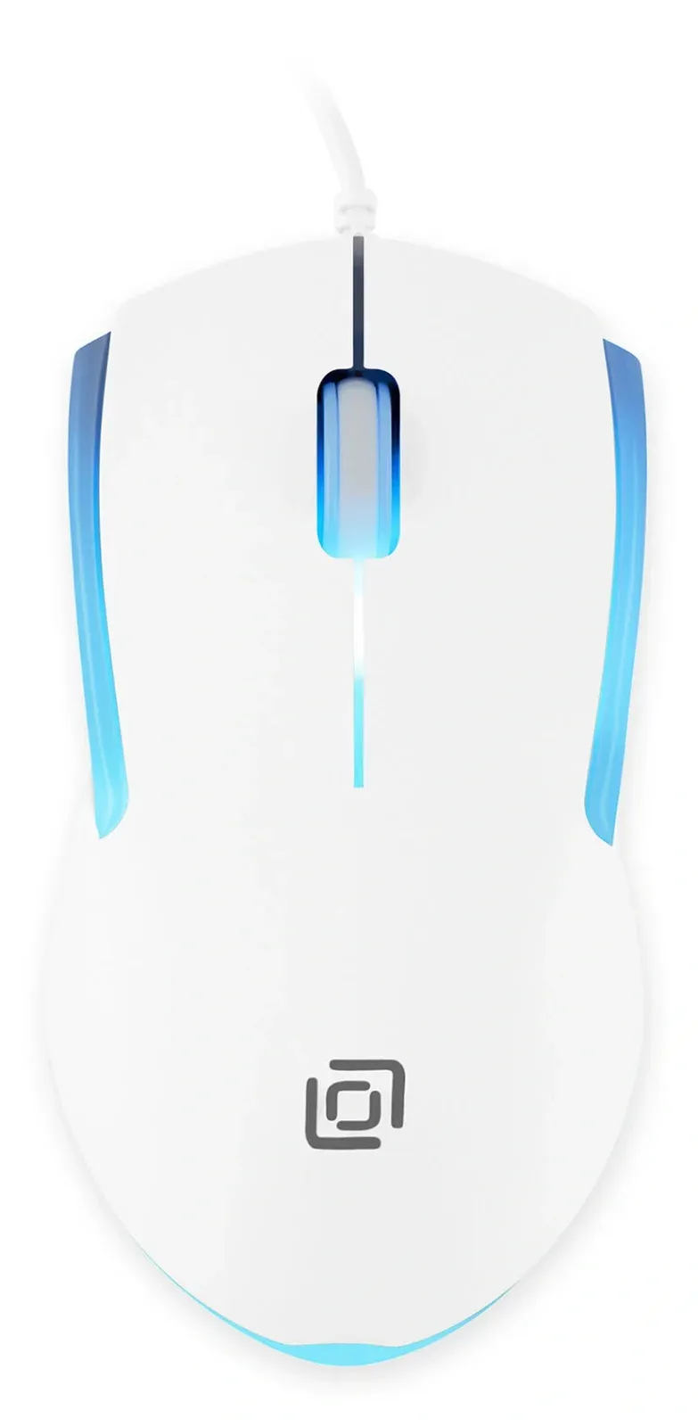 Мышь Оклик 245M белый оптическая 1000dpi USB 3but 471480 - фото 2