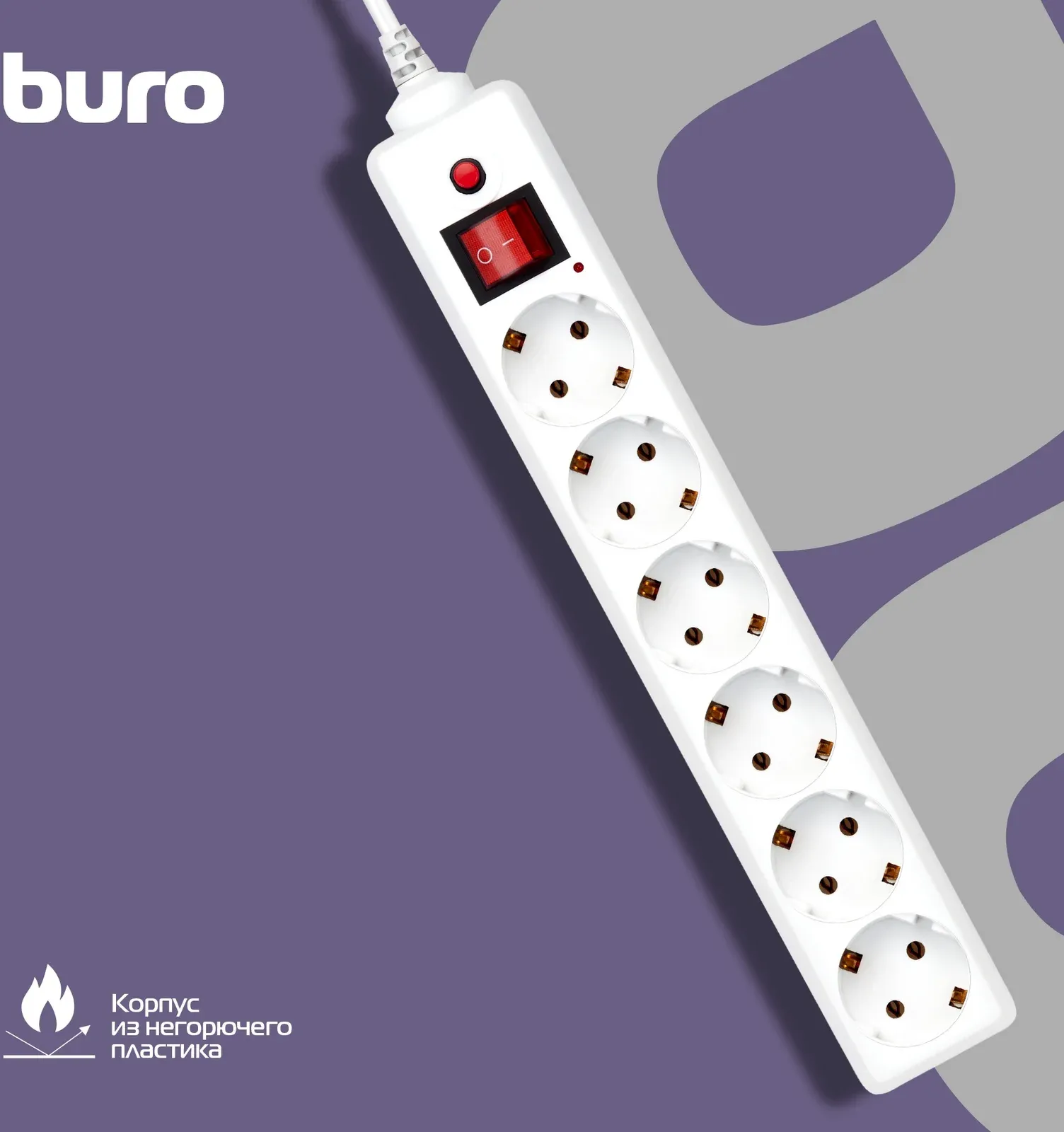 Аксессуары BURO 600SH-16-1.8-W белый - фото 2