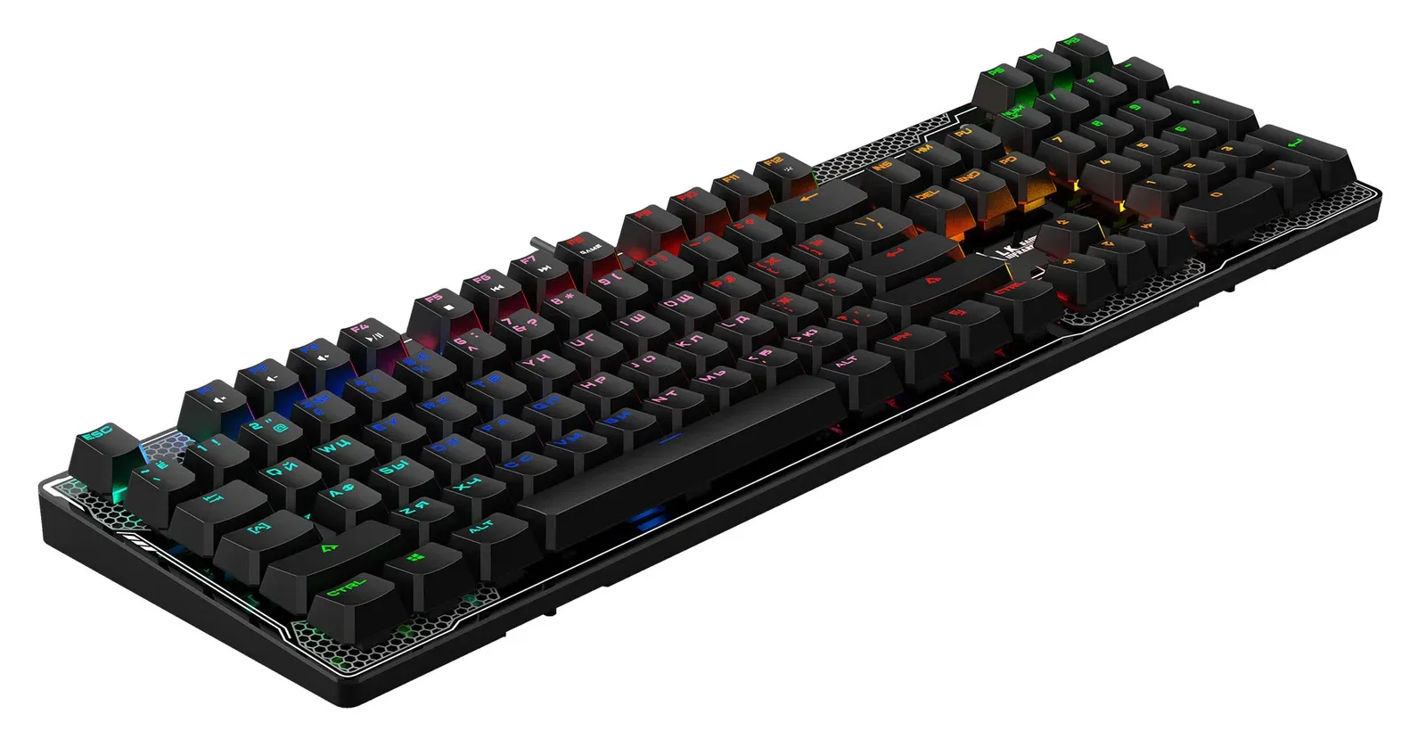 Клавиатура A4Tech B810R Battlefield механическая черный USB for gamer LED B810R BATTLEFIELD кабель 1.8м - фото 5