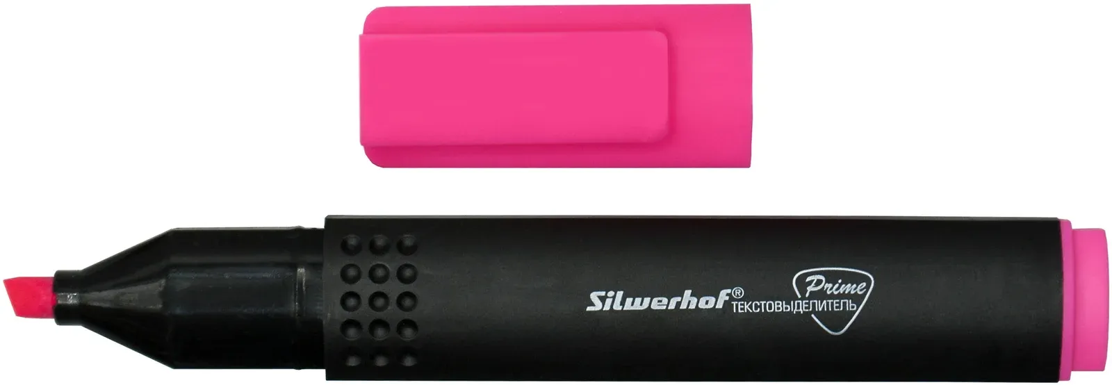 Текстовыделитель Silwerhof Prime 108031-08 скошенный пиш. наконечник 1-4мм розовый коробка - фото 4