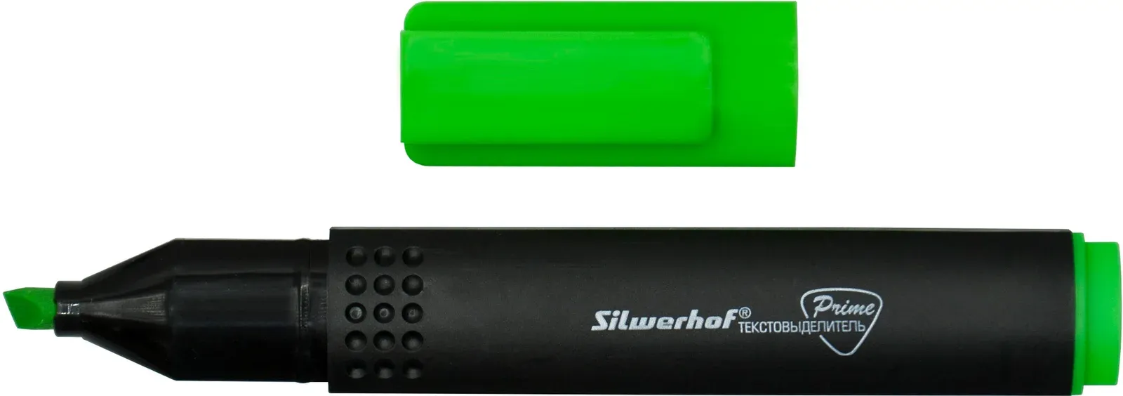 Текстовыделитель Silwerhof Prime 108031-03 скошенный пиш. наконечник 1-4мм зеленый коробка - фото 4