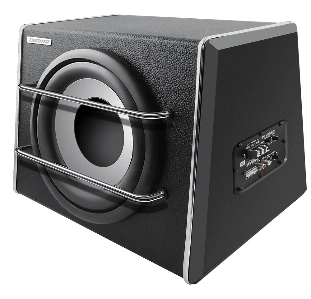Сабвуфер автомобильный Digma DCS-100 220Вт активный 25см/10 - фото 1
