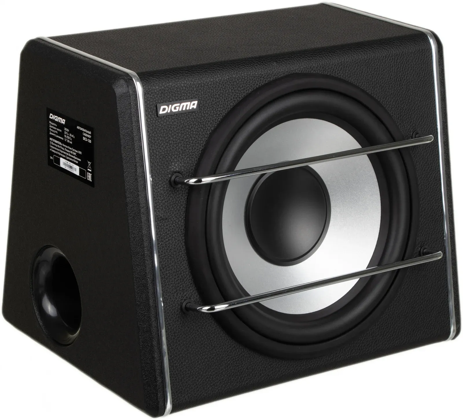 Сабвуфер автомобильный Digma DCS-120 300Вт активный 30см/12 - фото 3