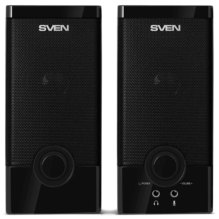 Активные 2.0 SVEN SPS-603 черный - фото 2