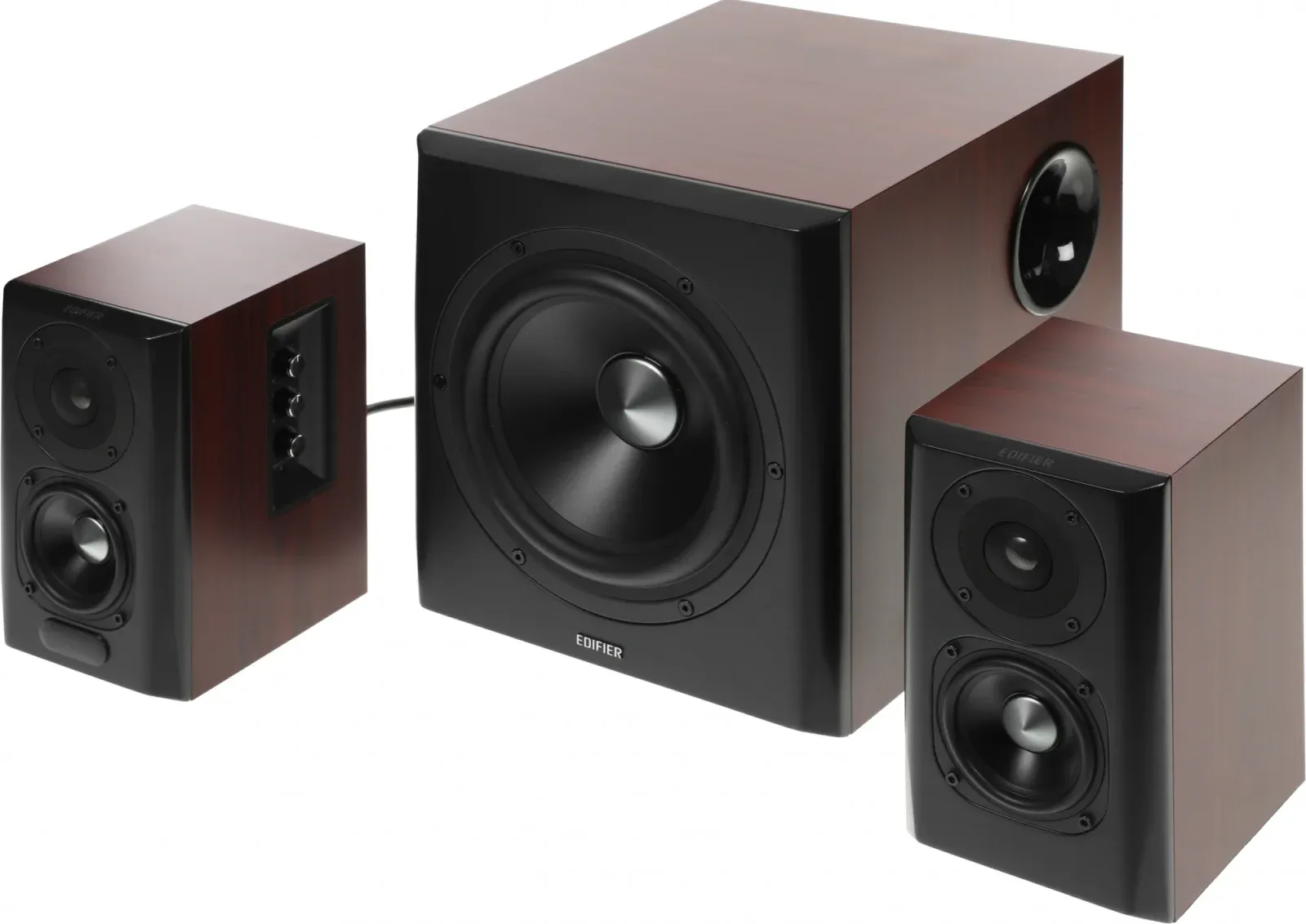 Колонки Edifier S350DB 2.1 коричневый/орех 150Вт BT - фото 2