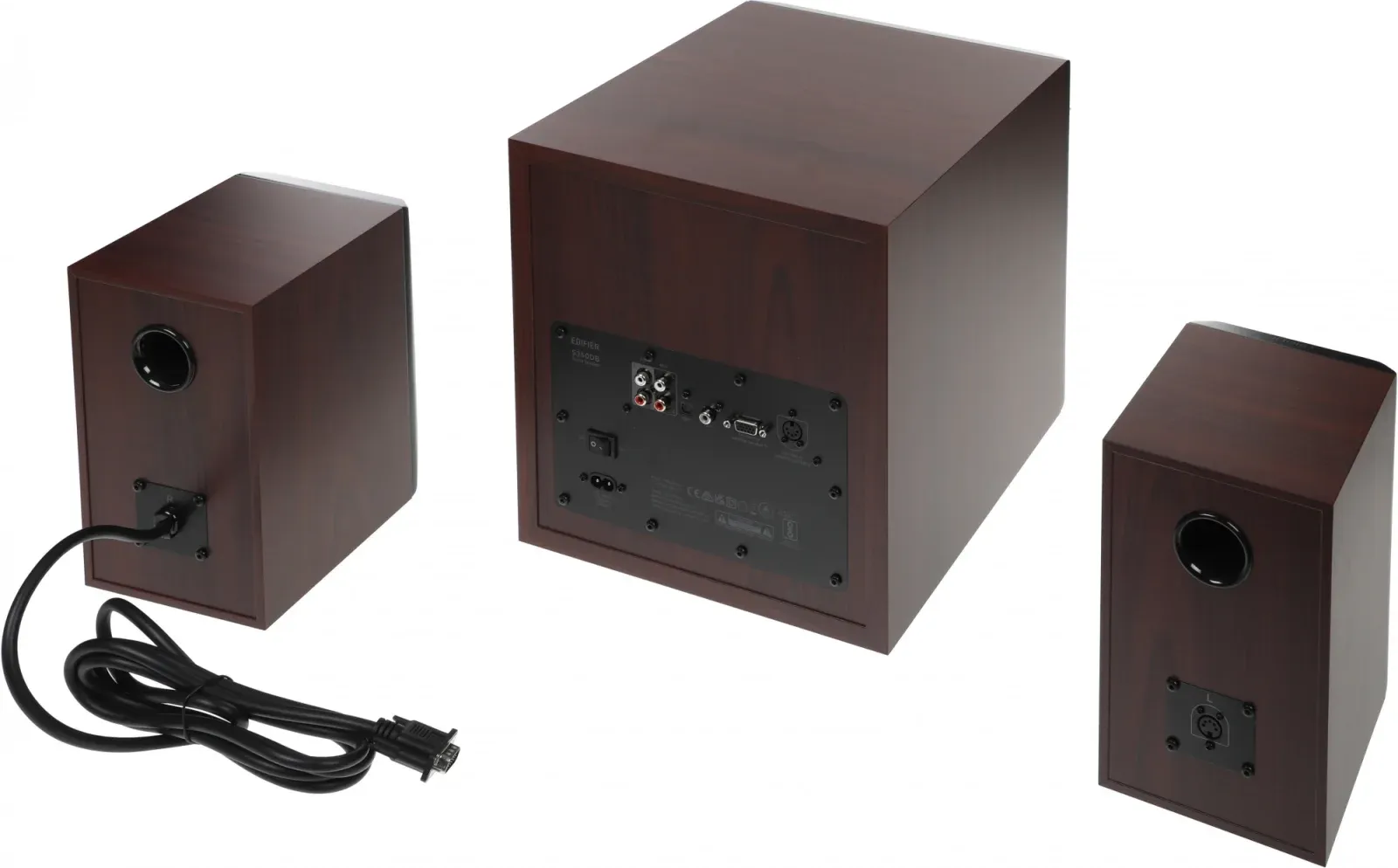 Колонки Edifier S350DB 2.1 коричневый/орех 150Вт BT - фото 3