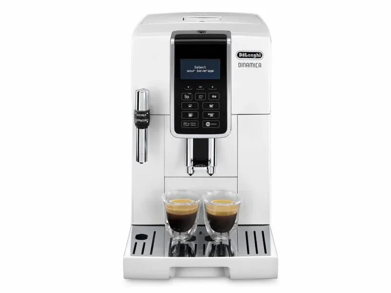 Кофемашина Delonghi Dinamica ECAM350.35.W 1450Вт белый - фото 2