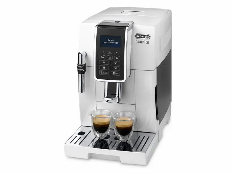 Кофемашина Delonghi Dinamica ECAM350.35.W 1450Вт белый - фото 3
