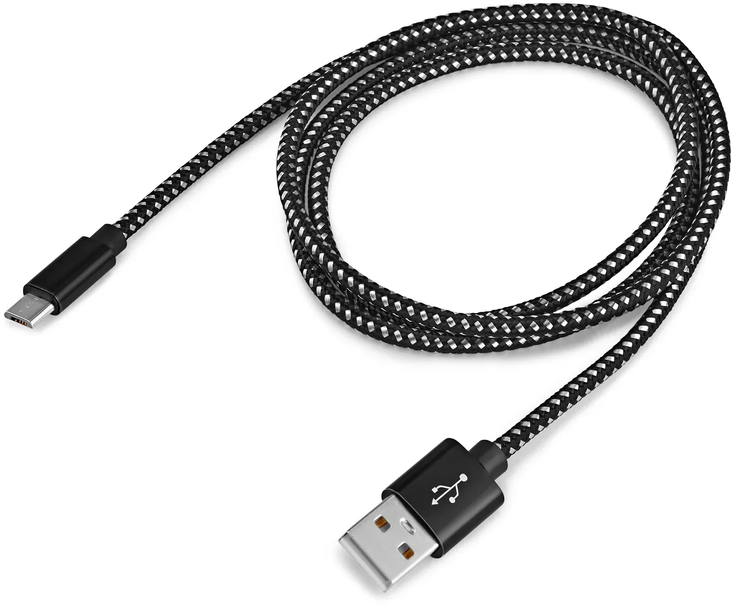 Кабель Buro Braided BHP RET MICUSB-BR USB m-micro USB m 1м черный - фото 6