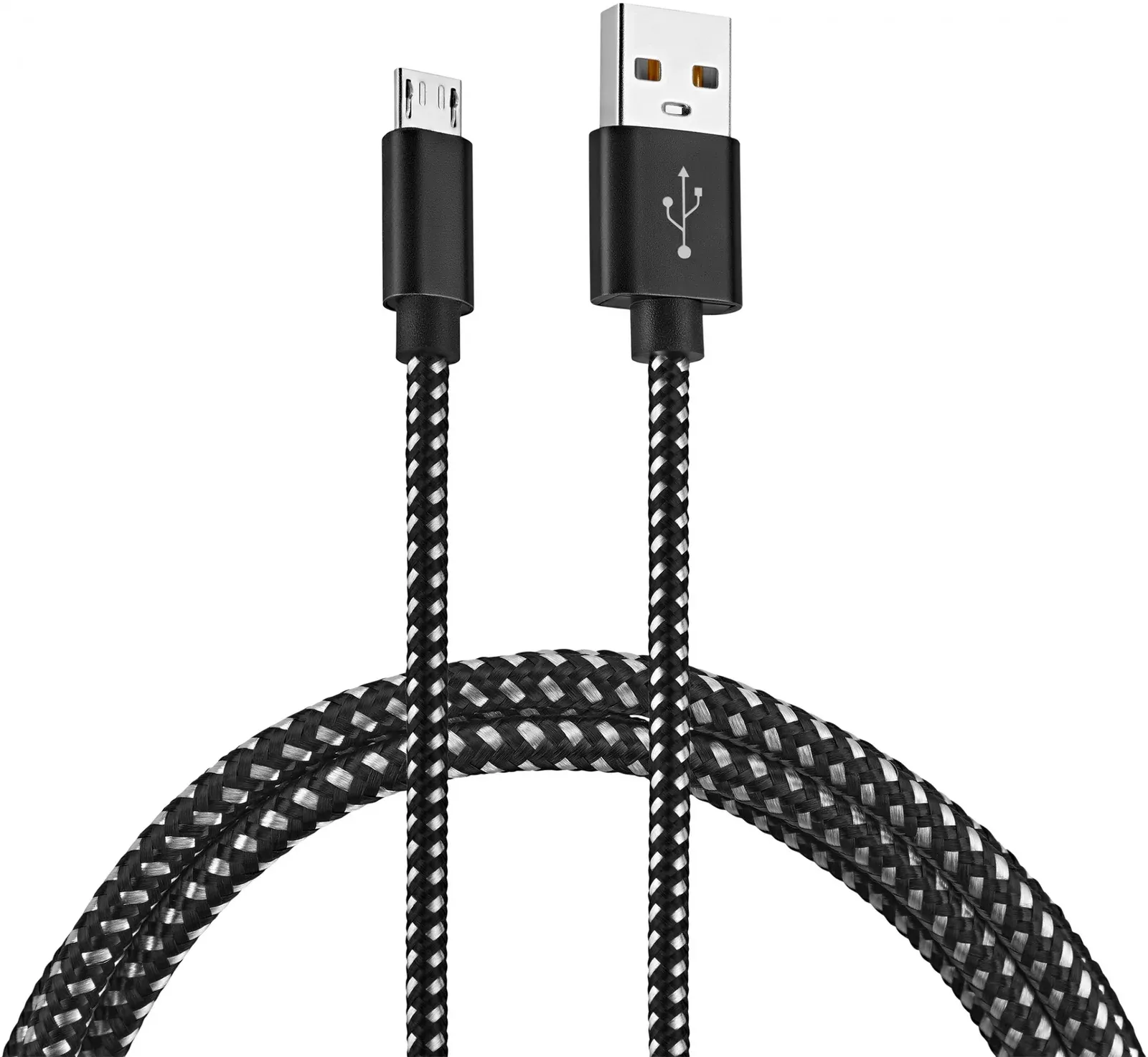 Кабель Buro Braided BHP RET MICUSB-BR USB m-micro USB m 1м черный - фото 7