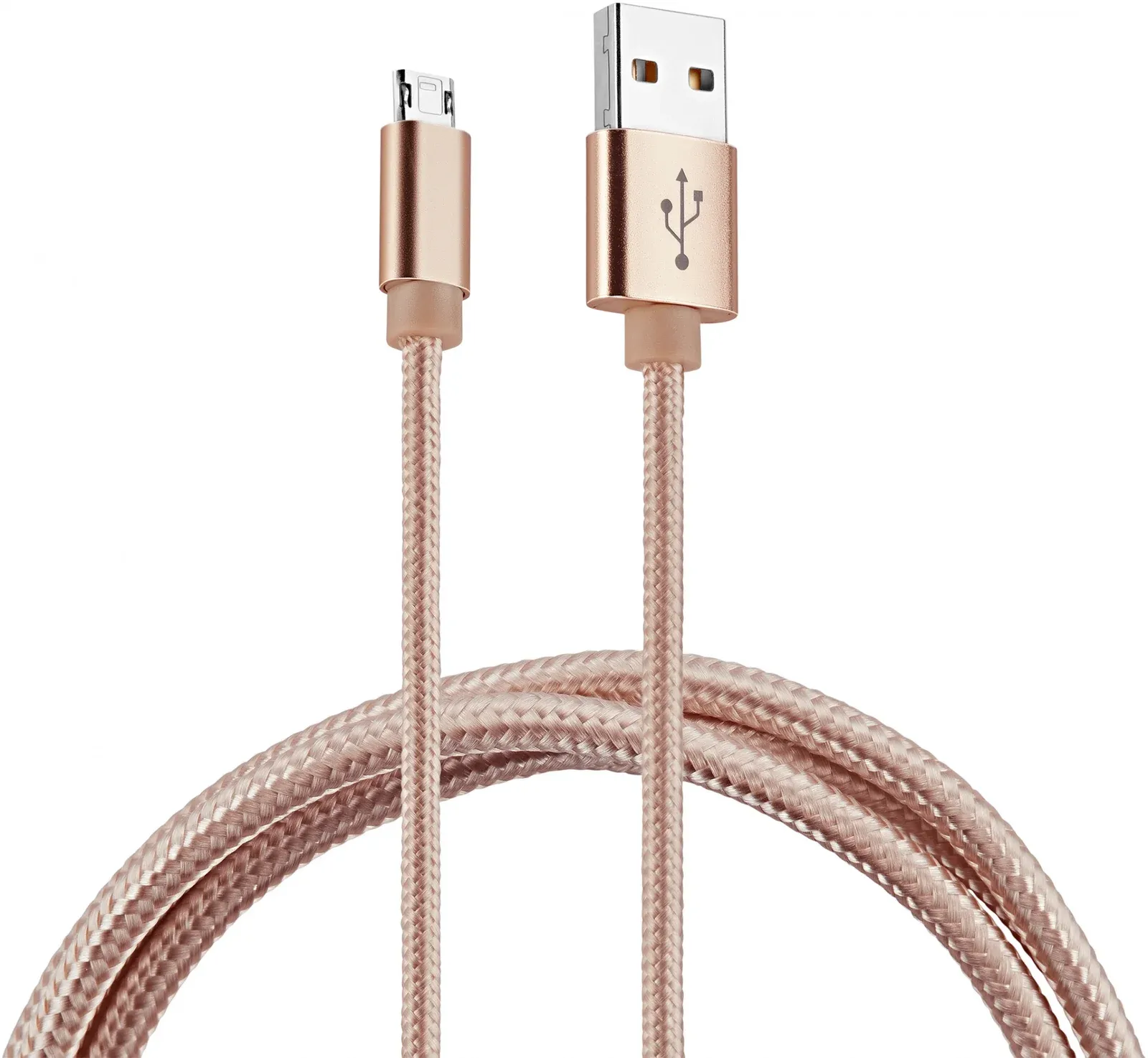 Кабель Buro Braided BHP RET MICUSB-BR USB m-micro USB m 1м золотистый - фото 2