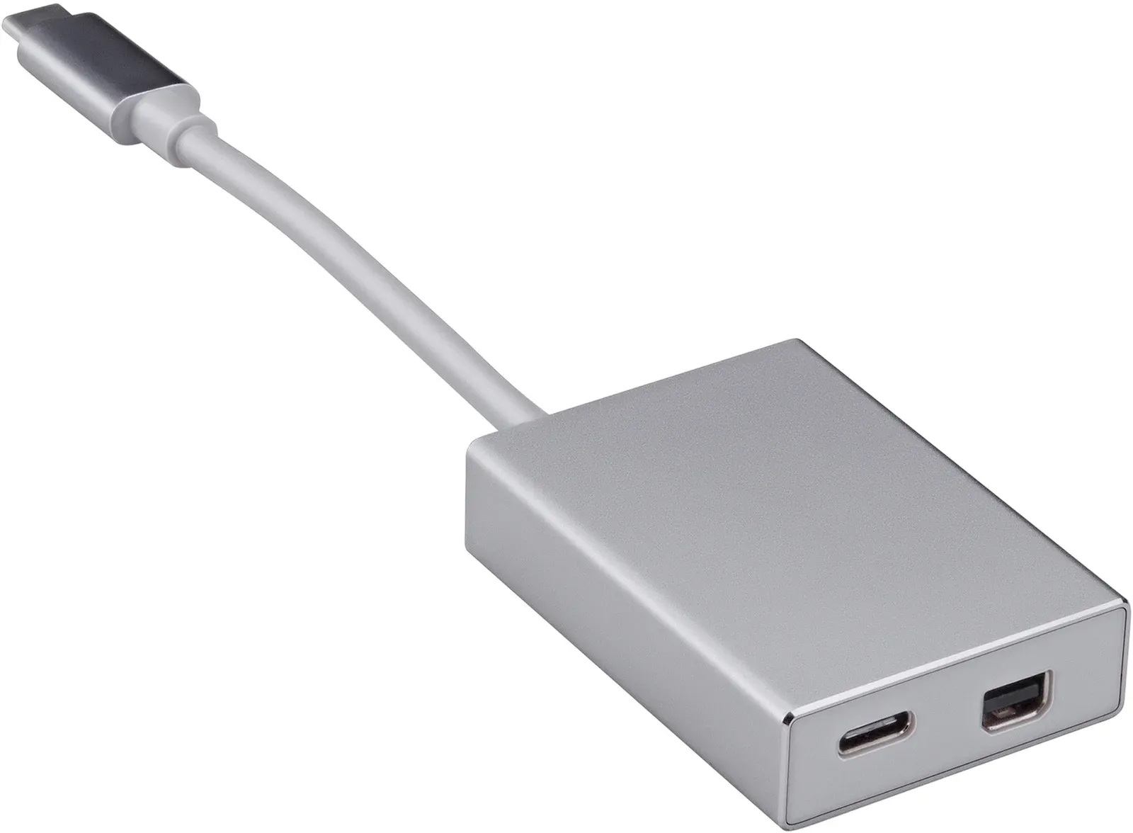Адаптер Buro BHP miniDisplayPort f-USB Type-C m 0.1м серебристый