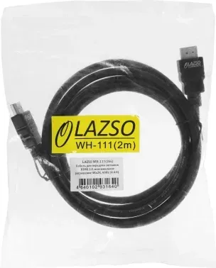 Кабель аудио-видео WH-111 HDMI m/HDMI m 2м. позолоч.конт. черный 9781 - фото 7