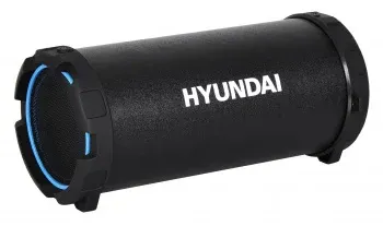Колонка порт. Hyundai H-PAC220 черный/голубой 10W 1.0 BT/3.5Jack/USB - фото 7