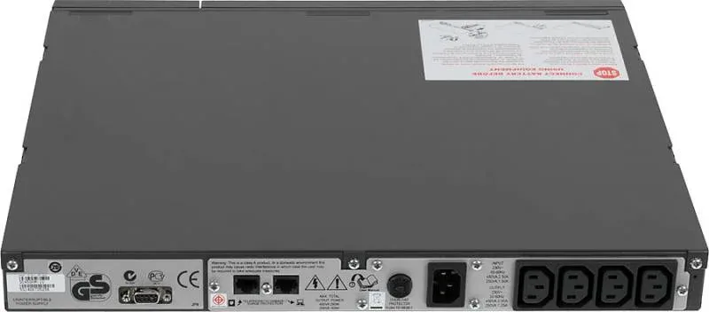 Источник бесперебойного питания APC Smart-UPS SC SC450RMI1U 280Вт 450ВА черный - фото 6