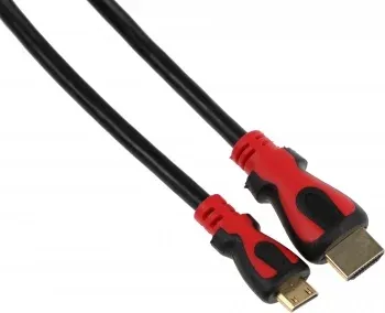 Кабель аудио-видео HDMI m/Mini HDMI m 2м. феррит.кольца черный - фото 4