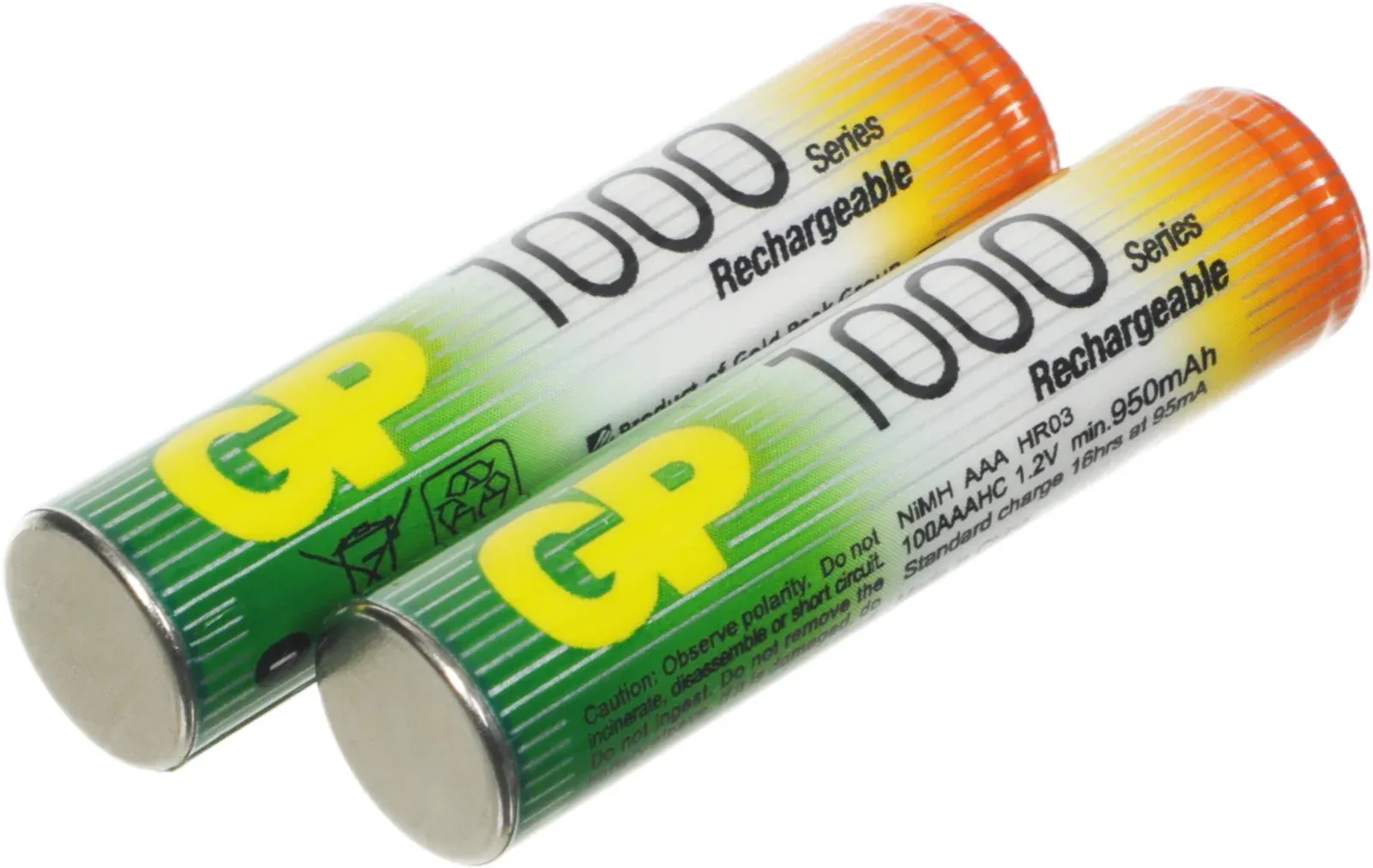 Аккумулятор GP 100AAAHC AAA NiMH 1000mAh 2шт - фото 3